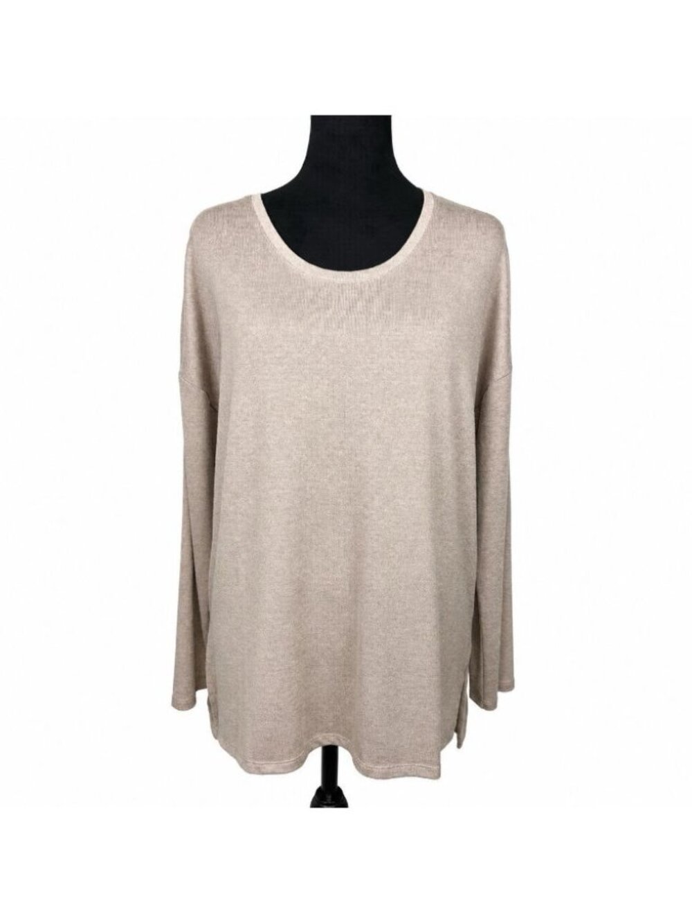 Banana Republic Medium Lightweight Beige Long Sleeve Tunic Sweater Pullover